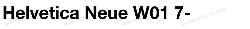 Helvetica Neue W01 7字体转换
